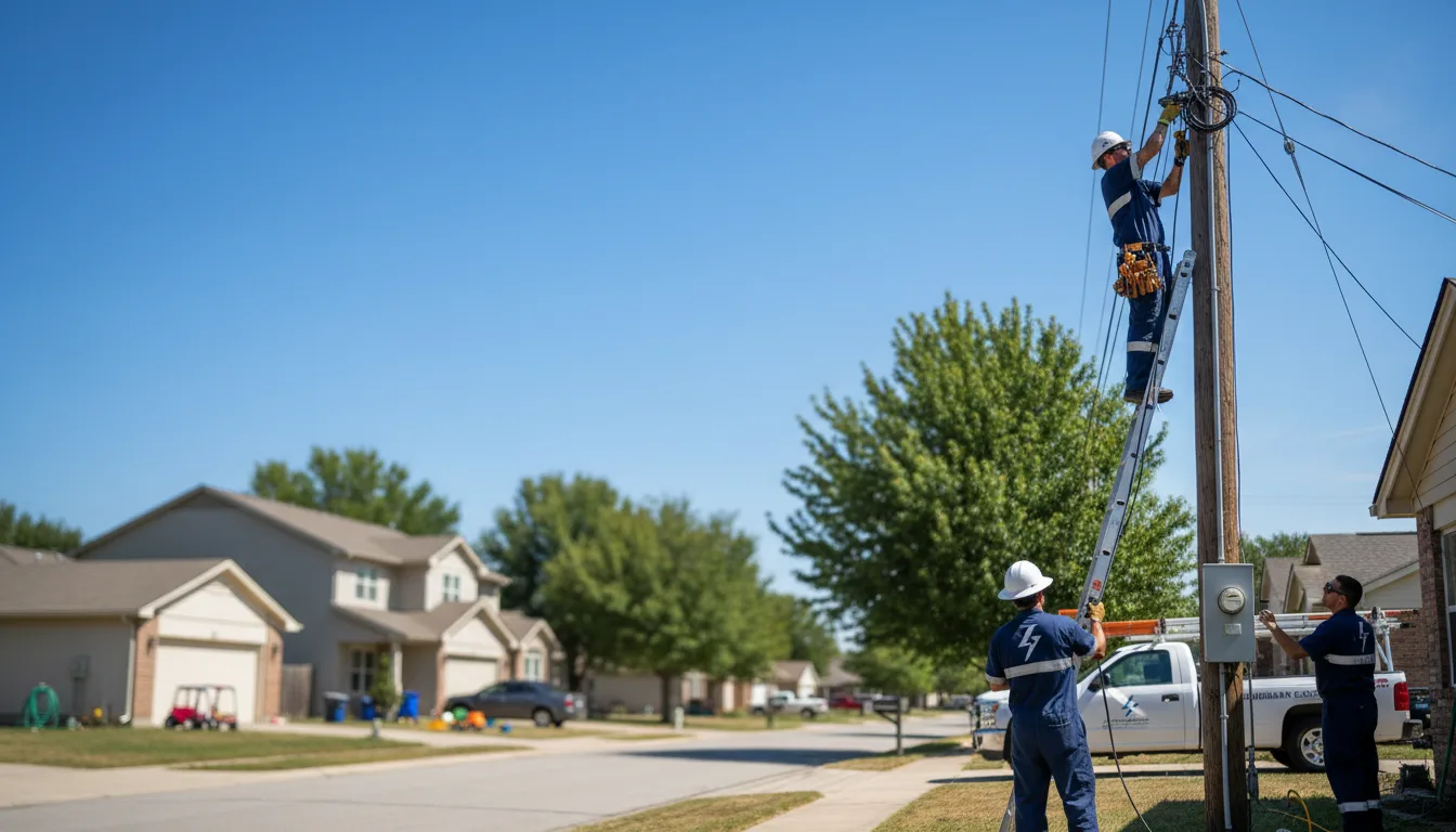 Residential electrician providing installation services in Anderson, TX